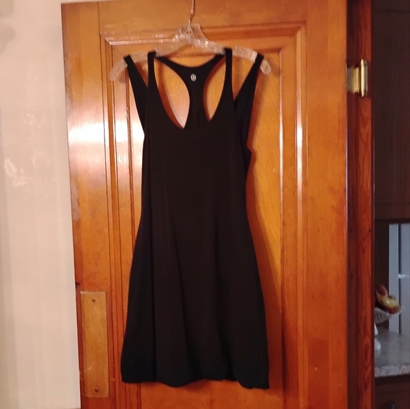RARE Lululemon Reversible Double Layered Twist Bubble Dress, Black, Approx 0-2 - Picture 6 of 14